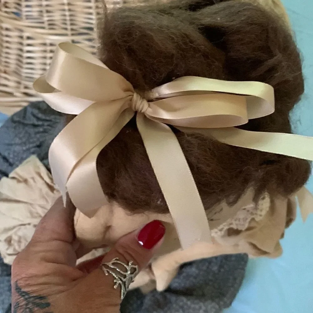 Doll Decor Folk Art Handmade 38” long Rustic Vintage Country